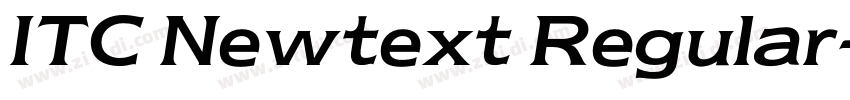 ITC Newtext Regular字体转换
